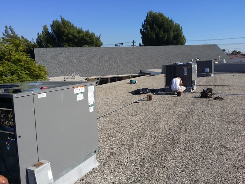 Foto de instalación HVAC de E & A Mechanical